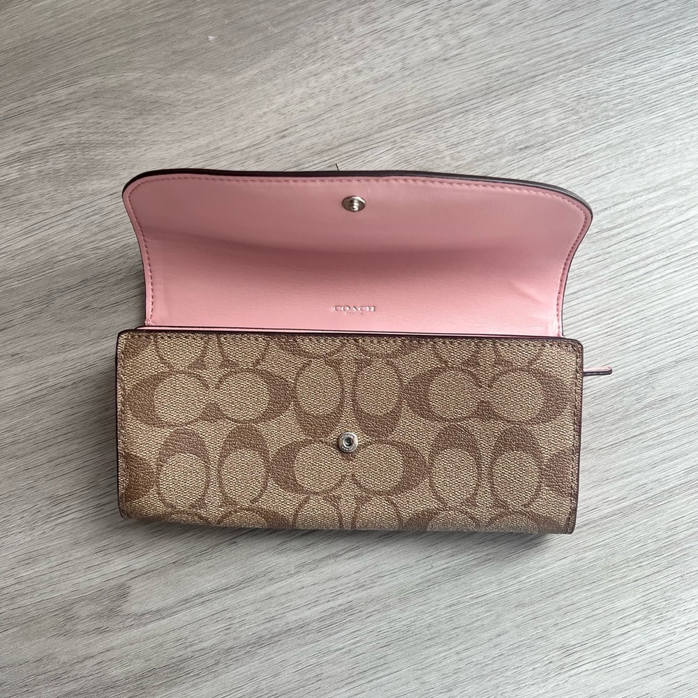 NWT Coach Signature Slim Envelope Wallet - Picture 3 of 5